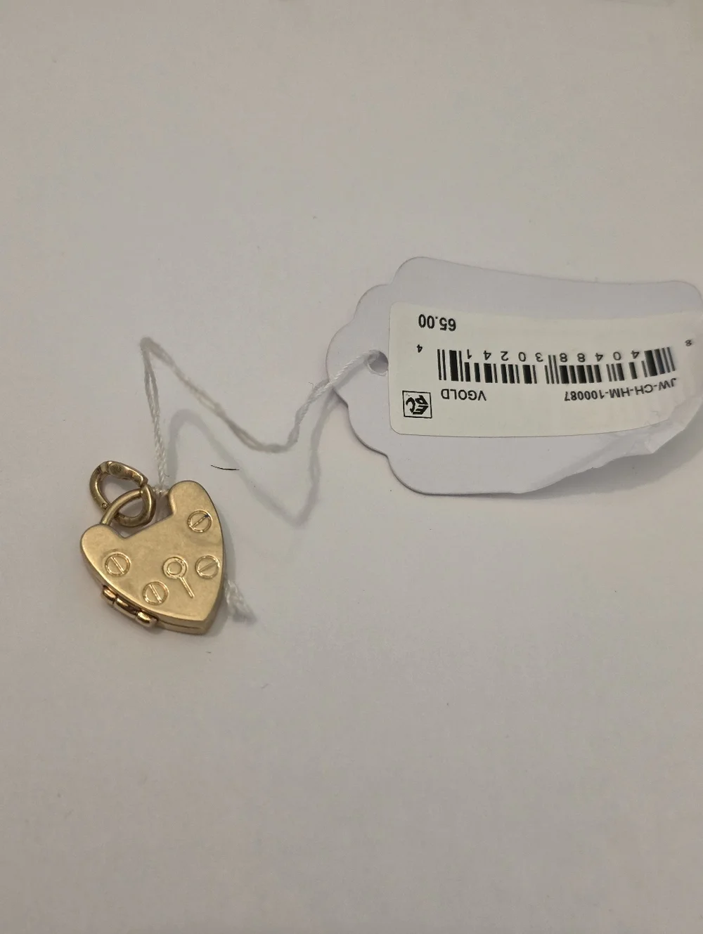 Clare V Padlock Locket Vintage Gold Color. New With Tag. - Picture 3 of 7